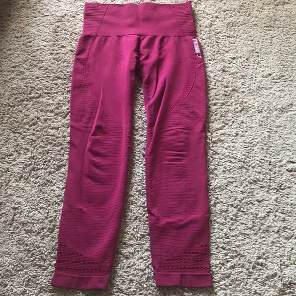 Burgundy Gymshark Energy Seamless - Picture 1 of 3